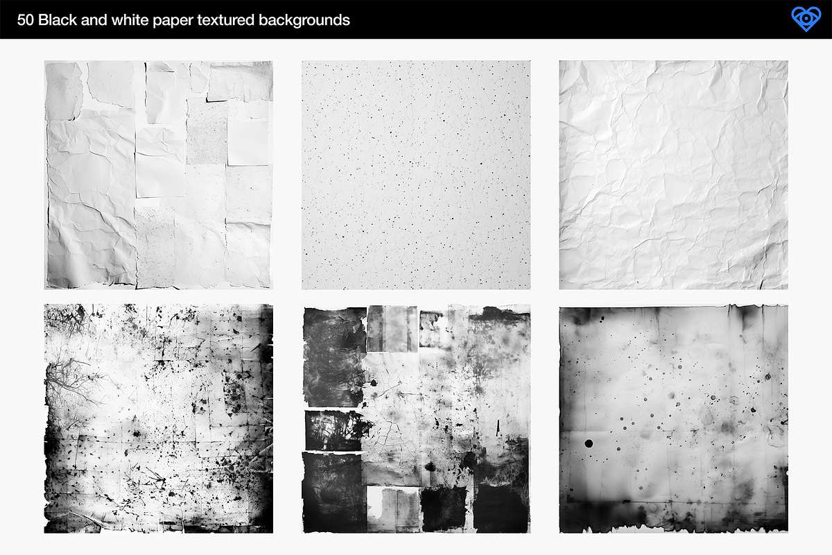 Paper - 50 Black & White Backgrounds, a Background Graphic by ikono.me (Photo 5 of 6)