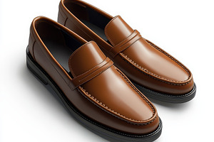 Brown Leather Loafers Men's Classic, a Beauty & Fashion Photo by Pixeness Studio
