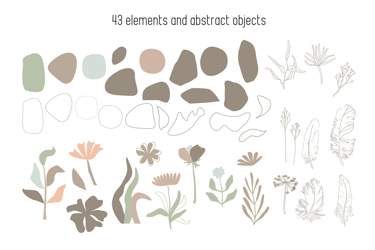 Femininity modern graphic collection, a Decorative Illustration by dasha mo (Photo 7 of 9)