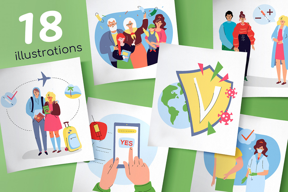 Human - Stay Safe Illustrations, a Templates & Theme by Boyko Pictures (Photo 3 of 14)