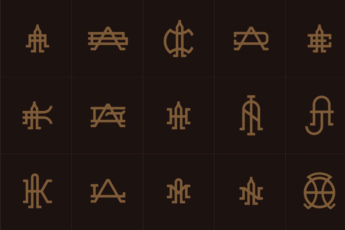 15 Vintage Monograms Pack 01, a Branding & Logo Template by Design Union Mx (Photo 2 of 2)