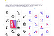 Coronavirus COVID-19 | 42 Icons Set, an Outline Icon by Marina Silence (Thumbnail 2 of 17)