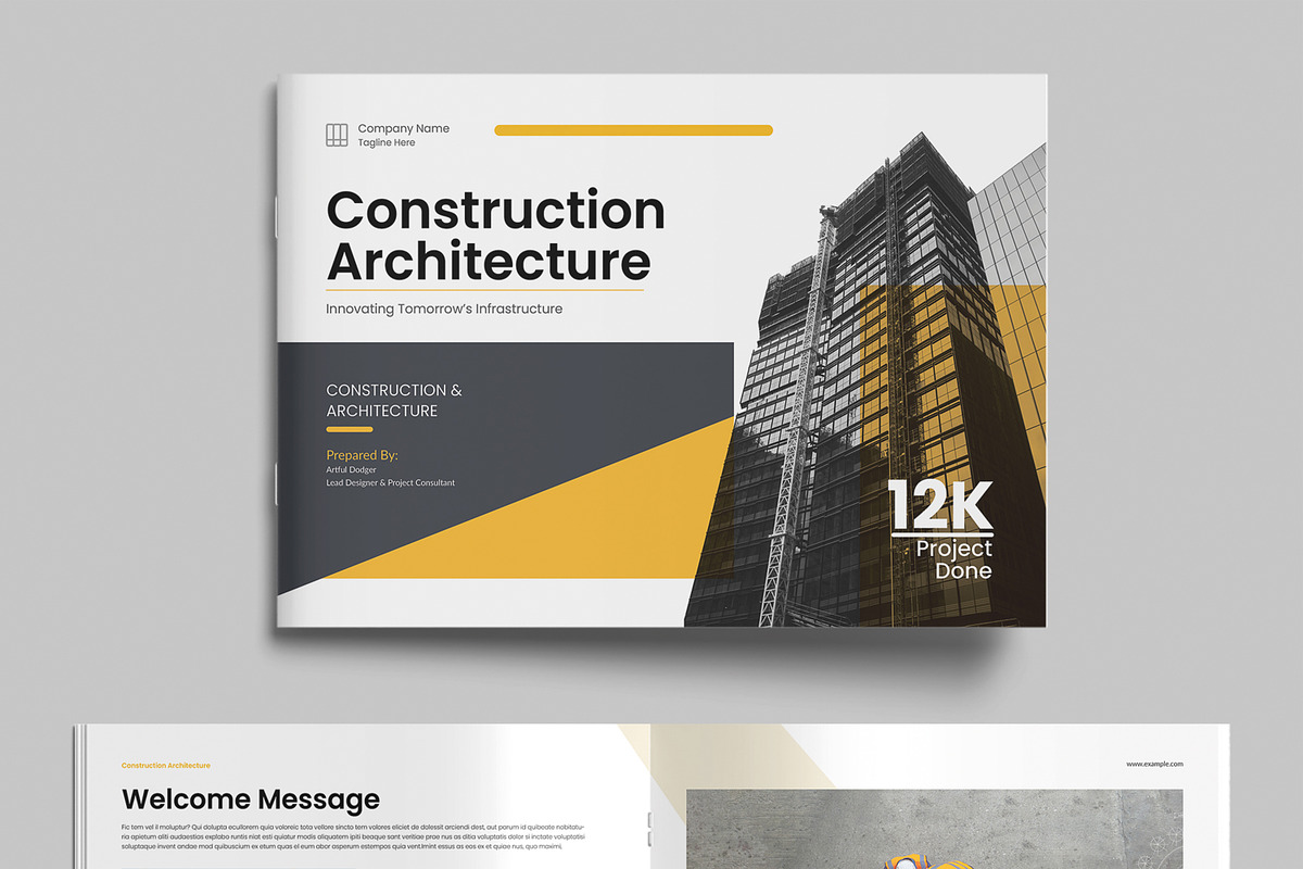 Architecture Construction Brochure, a Brochure Template by MightyDesign (Photo 2 of 9)