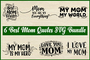 6 Best Mom Quotes SVG Bundle, a Person Illustration by Artivon (Thumbnail 1 of 4)
