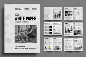 White Paper Design Layout, a Brochure Template by ContestDesign