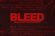 Ink Bleed Text Effect Template, a Layer Style Add-On by Mint Pixels (Thumbnail 1 of 8)