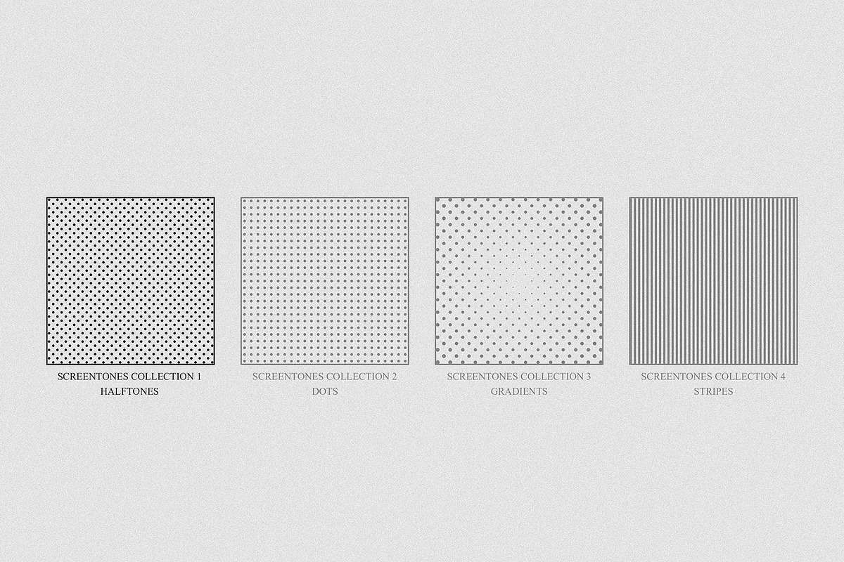 Screentones Collection 1 - Halftones, a Background Graphic by Honnum Graphic Art (Photo 11 of 11)
