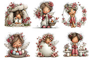 Whimsical Easter Angels Clipart, an Illustration by Dream Creation (Thumbnail 2 of 7)