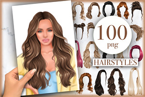 Women Hairstyles Hair Front Clipart