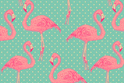 Flamingo patterns set, a Pattern Graphic by Julia Bilenko (Thumbnail 3 of 4)