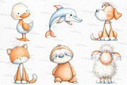 Minimalist Cartoon Animals Sublimati, an Illustration by Craft Nest (Thumbnail 4 of 6)