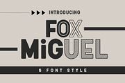 Fox Miguel 6 Fonts Style, a Symbol Font by Fox7 By Rattana (Thumbnail 1 of 12)