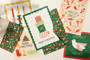 Abstract Christmas Cliparts, Posters