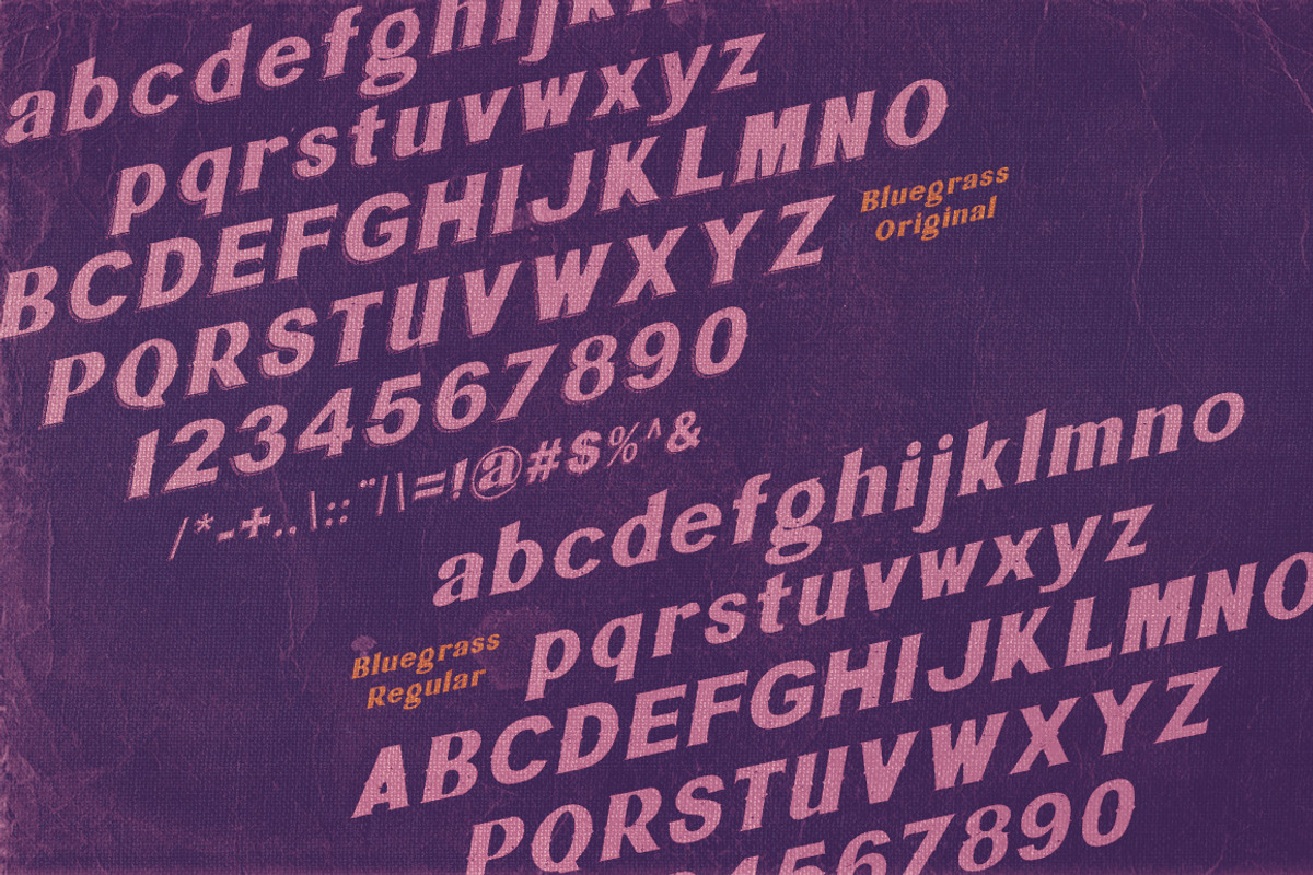 Bluegrass Font preview 3