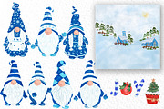 Gnomes Clipart Christmas clipart, an Illustration by vivastarkids (Thumbnail 2 of 6)