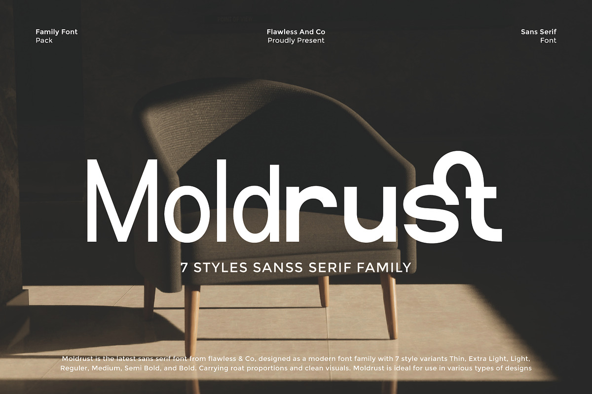 Moldrust - Family Sans Serif Font, a Sans Serif Font by Flawless And Co (Photo 1 of 10)