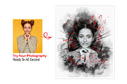Black Watercolor Mixed Art Photo, an Action Add-On by Photoshop Action (Thumbnail 11 of 15)