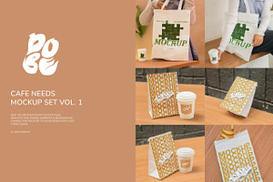 Cafe Needs Mockup Set Vol. 1