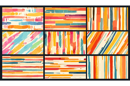 Paint stripes pattern. Colorful, an Illustration by Stock-Smart-Start