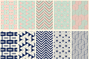 40 Geometric Patterns Blues+Pastels, a Pattern Graphic by Suphansa (Thumbnail 12 of 12)