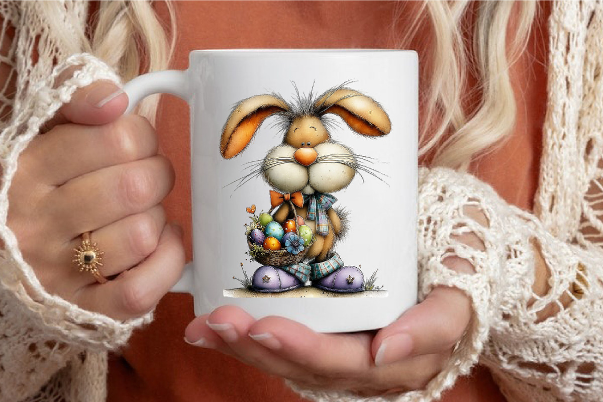 Funny Easter Bunny Clipart Png, an Illustration by designcity5 (Photo 4 of 5)