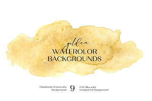 Gold Yellow Watercolors