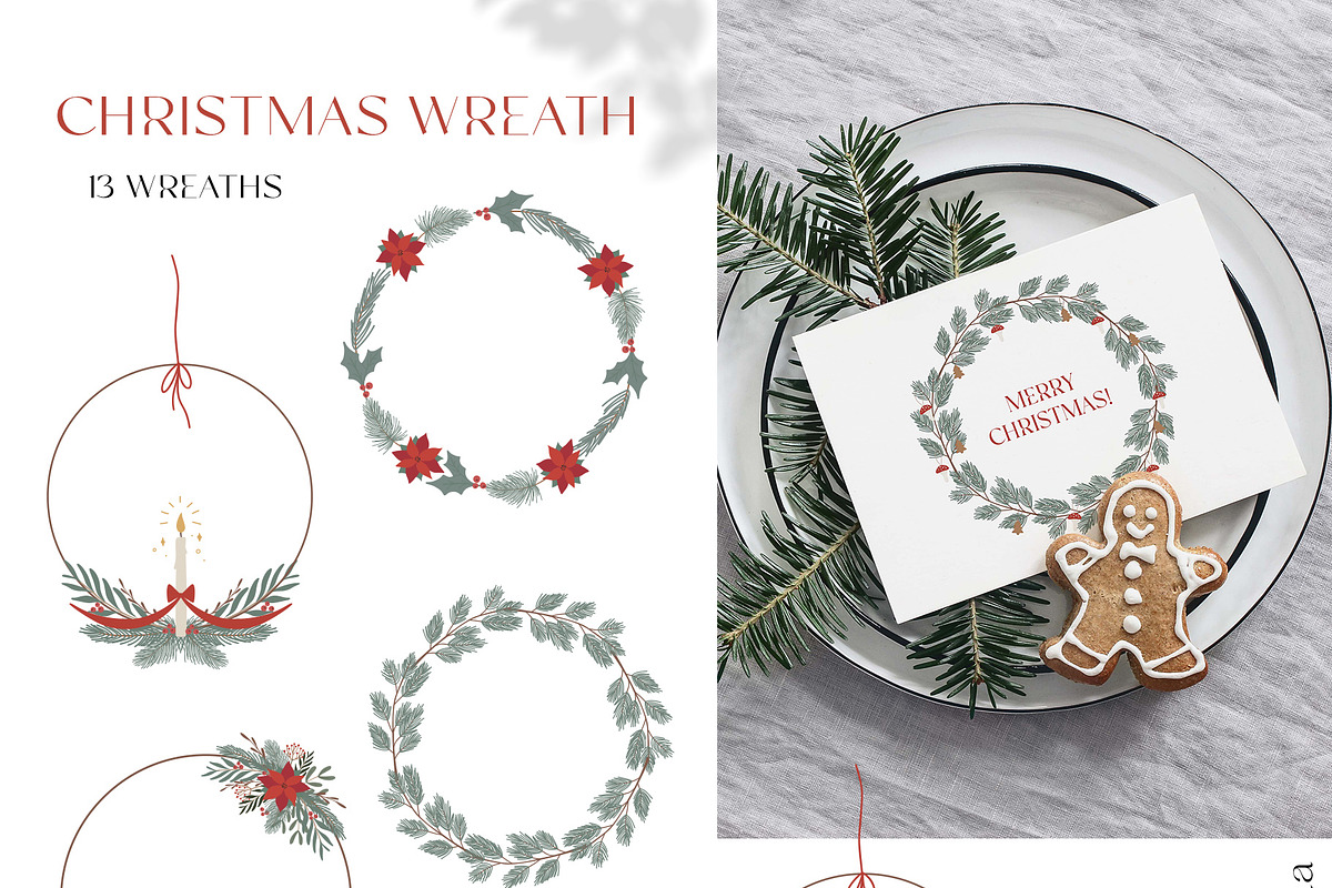 Christmas nature collection, a Seasonal Illustration by Alisovna (Photo 5 of 13)