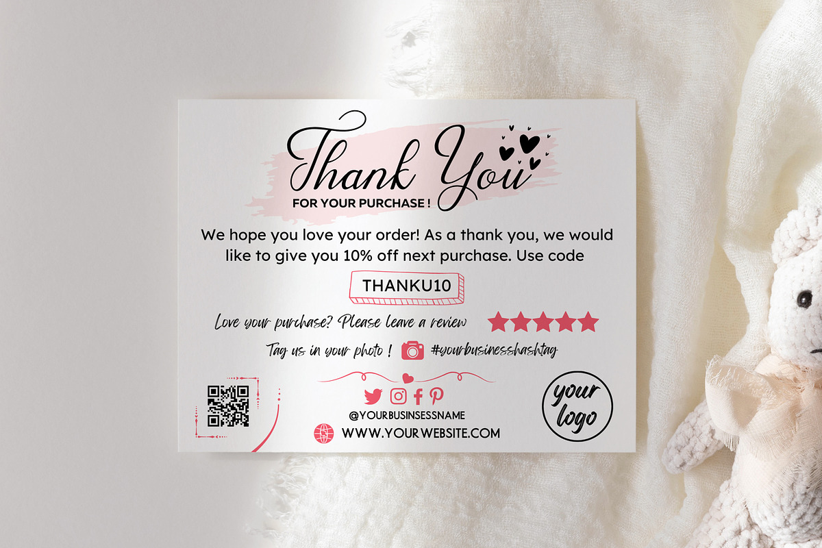 Thank You Card Template Bundle Canva, a Templates & Theme by Mrxking (Photo 13 of 23)