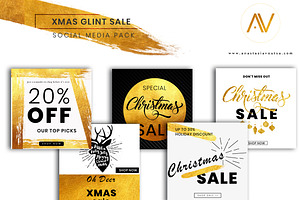 XMAS GLINT SALE SOCIAL MEDIA PACK