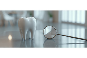 A blurred background of a dental, a Health & Medical Photo by ZinetroN