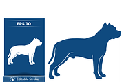 Bold Dog Silhouette Vector, an Object Illustration by CarWrap design (Thumbnail 1 of 3)