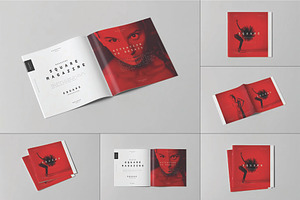 Minimalist Square Brochure Mockup, an Advertising Mockup by DesignRushMarket