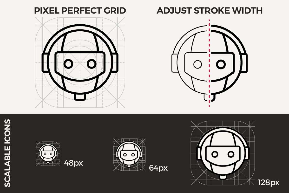 70 Robot Icons - Outline Style, an Outline Icon by Designerbundle (Photo 2 of 3)