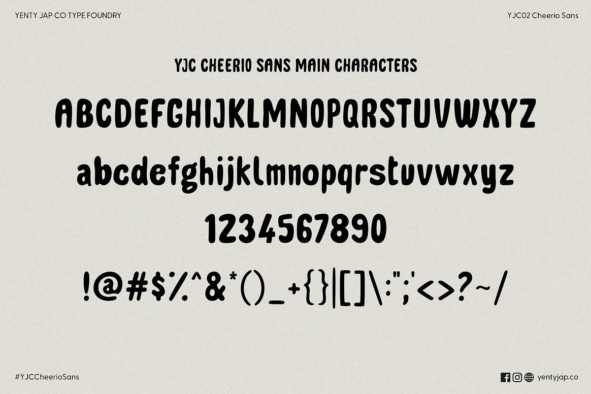 YJC Cheerio Sans, a Handwritten Font by YENTY JAP CO (Photo 11 of 11)