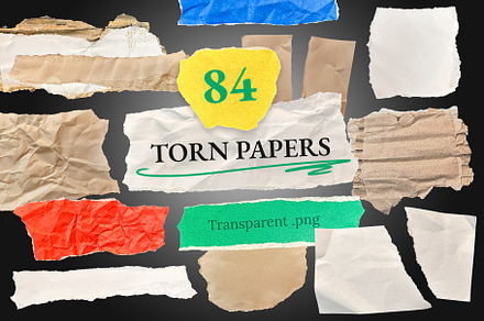 Torn Paper Collection – Scraps, a Photo by aniunova