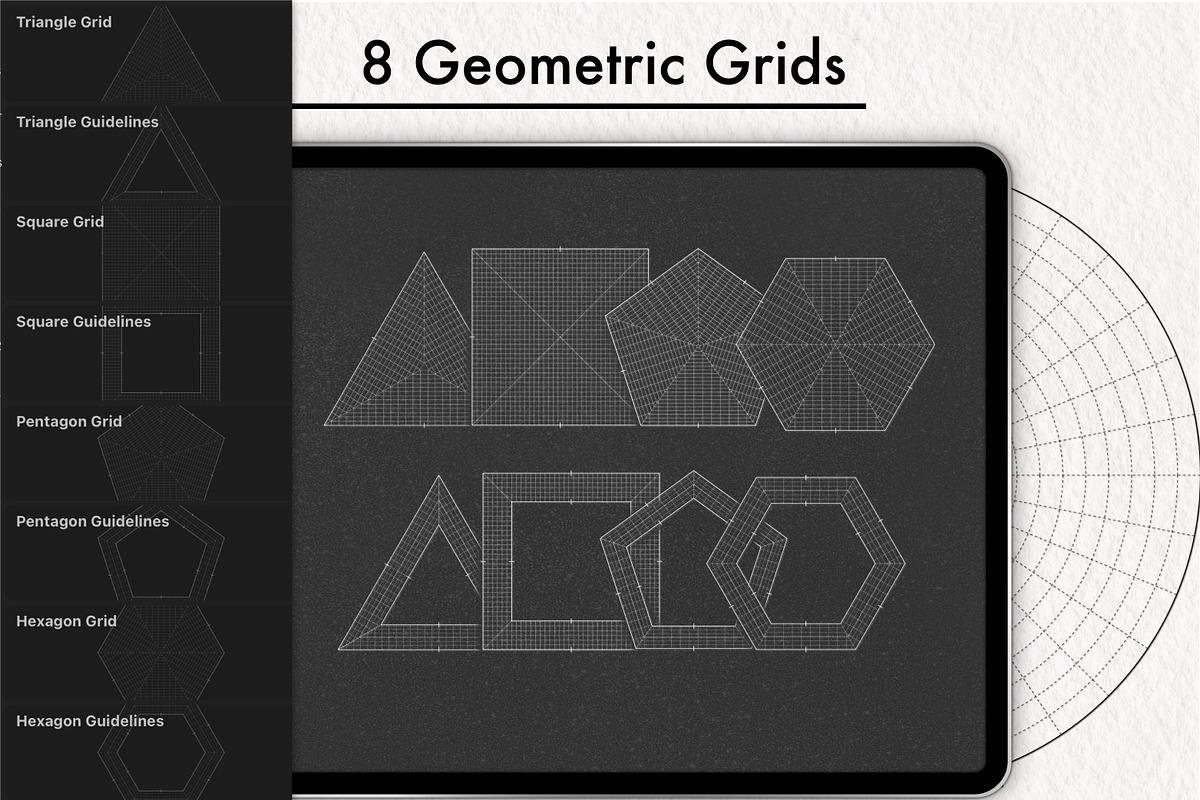 Calligraphy Shape Grids & Brushes, a Brush Add-On by Magnatype (Photo 5 of 7)
