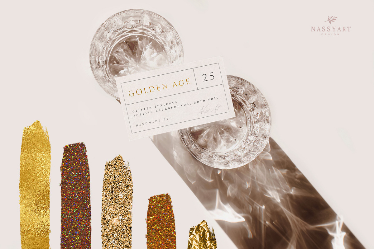 Gold Foil Glitter Luxury Textures, a Texture Graphic by NassyArt (Photo 11 of 13)