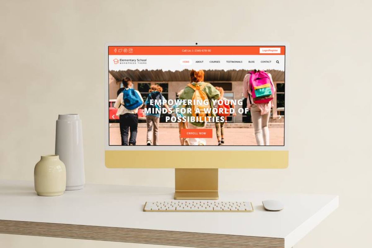 Elementary School WordPress Template preview 3