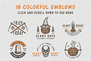 Vintage Halloween Emblems Part 2, a Branding & Logo Template by AkimD (Thumbnail 2 of 5)