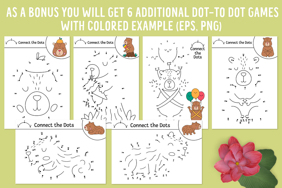 Capybara coloring games for kids, an Education Illustration by Lexi Claus (Photo 11 of 17)