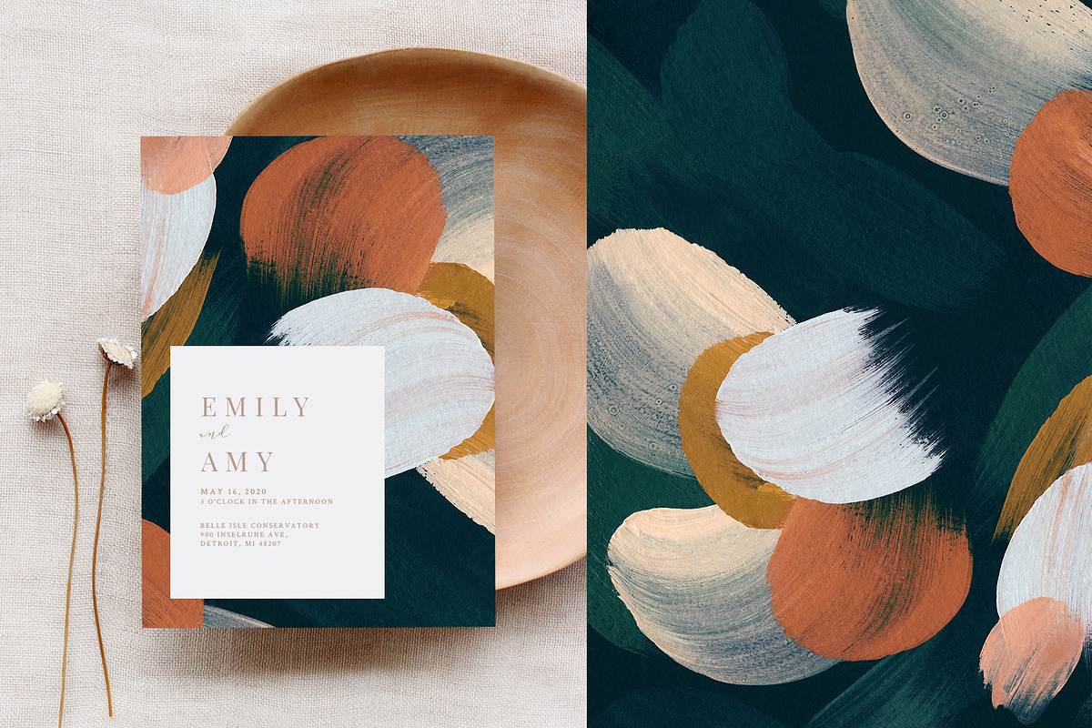 BUNDLE Abstract Painted Backgrounds, a Texture Graphic by Basia Stryjecka (Photo 35 of 59)