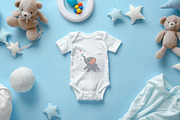 Cute baby elephant set, an Animal Illustration by JulyGart (Thumbnail 3 of 5)