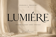 Lumière - Modern Elegant Serif, a Serif Font by overlaytemplates (Thumbnail 1 of 5)