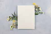 Blue Wildflower Stationery Mockup, a Mockup by Clove and Cedar Design (Thumbnail 1 of 3)