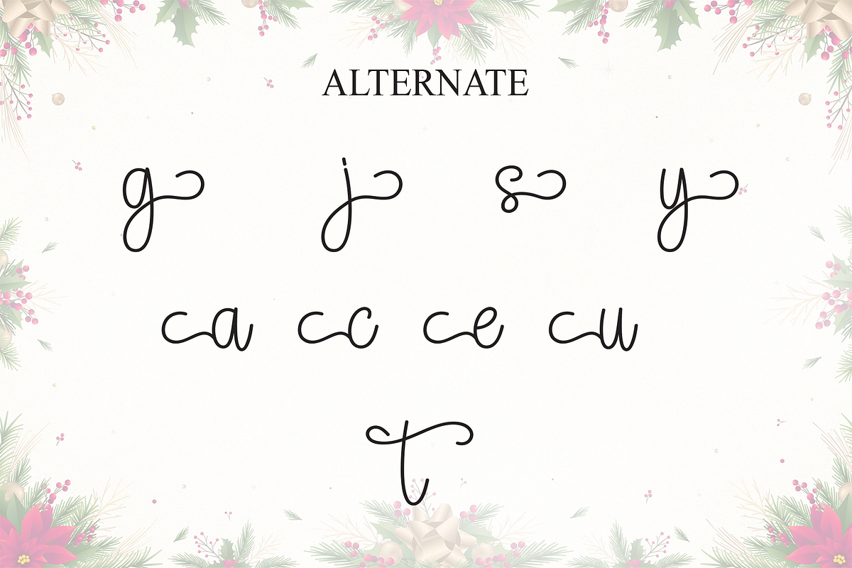 Christmas | Script Font, a Handwritten Font by Scratchones (Photo 8 of 9)