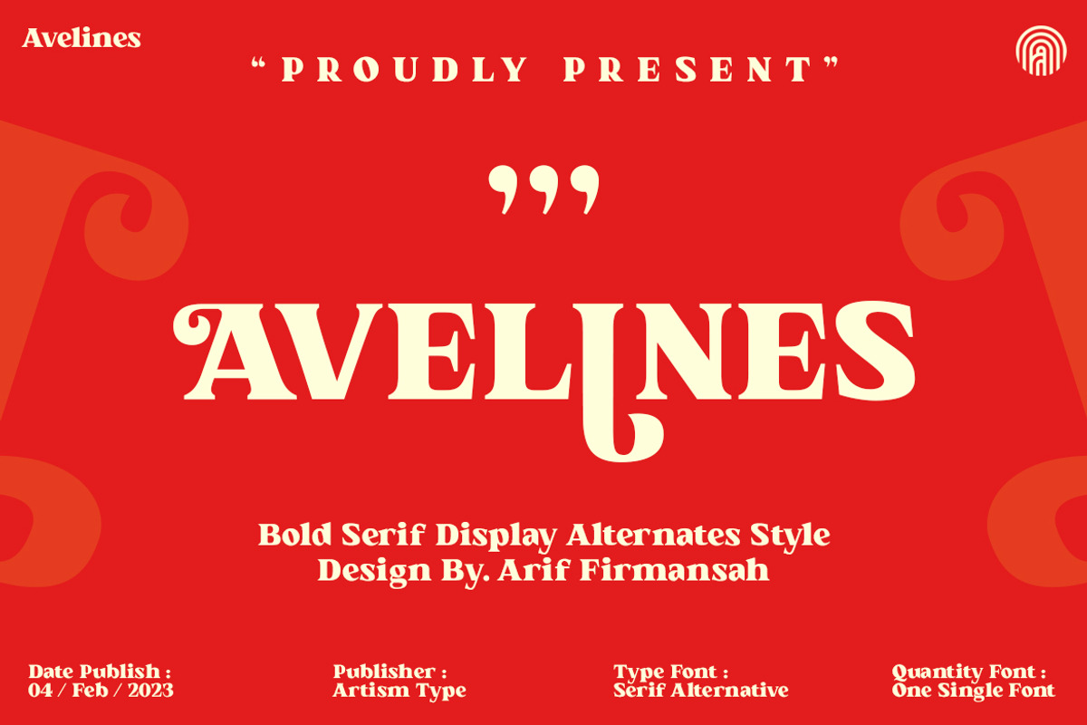 Avelines, a Serif Font by artism_design (Photo 1 of 7)