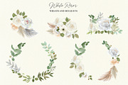 White roses wedding invitation cards, a Decorative Illustration by Slastick (Thumbnail 3 of 9)