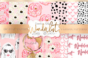 Travel Wanderlust Seamless patterns, a Pattern Graphic by Libby Wishes (Thumbnail 1 of 5)
