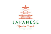 Minimal Japanese Temple Logo, a Branding & Logo Template by Buqancreative (Thumbnail 1 of 3)
