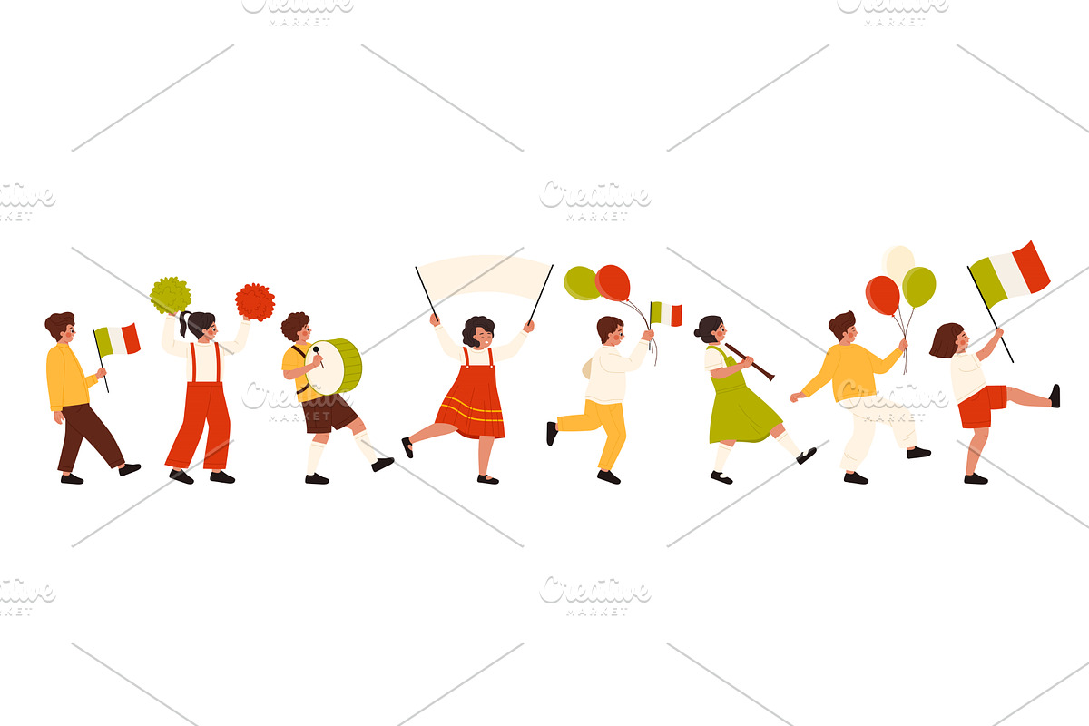 Children Celebrating Republic Day, a Person Illustration by Flashvector